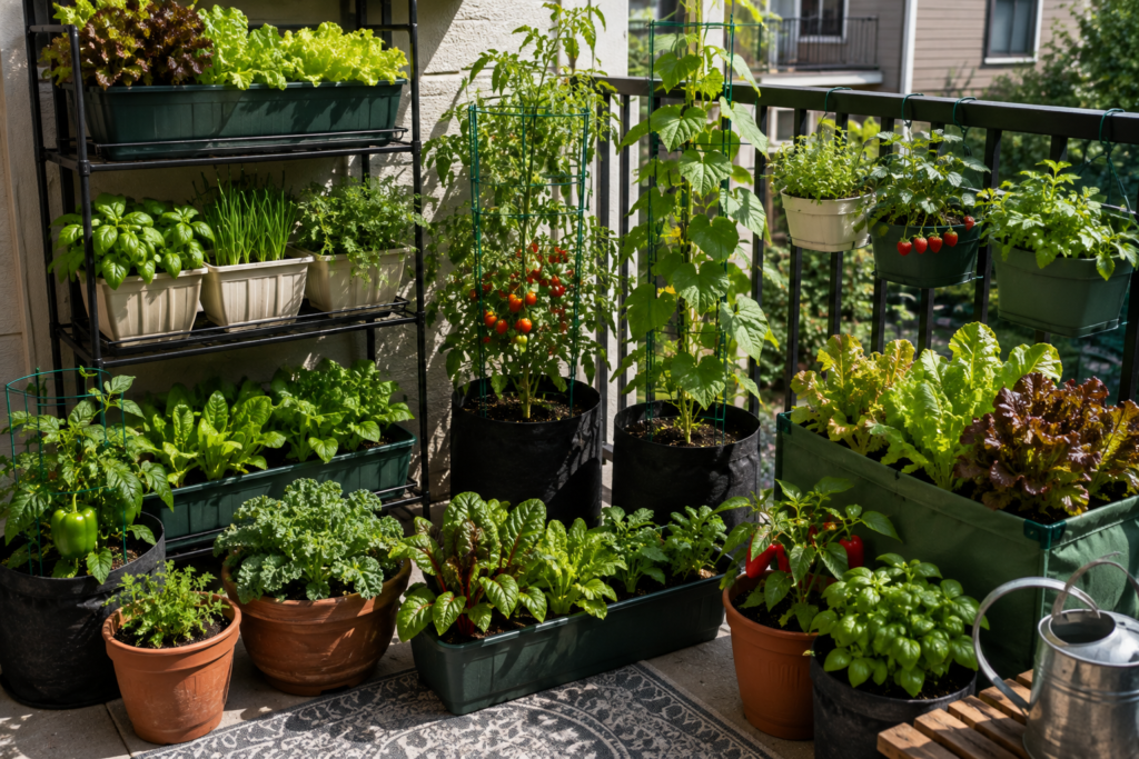 Small space container gardening vegetables